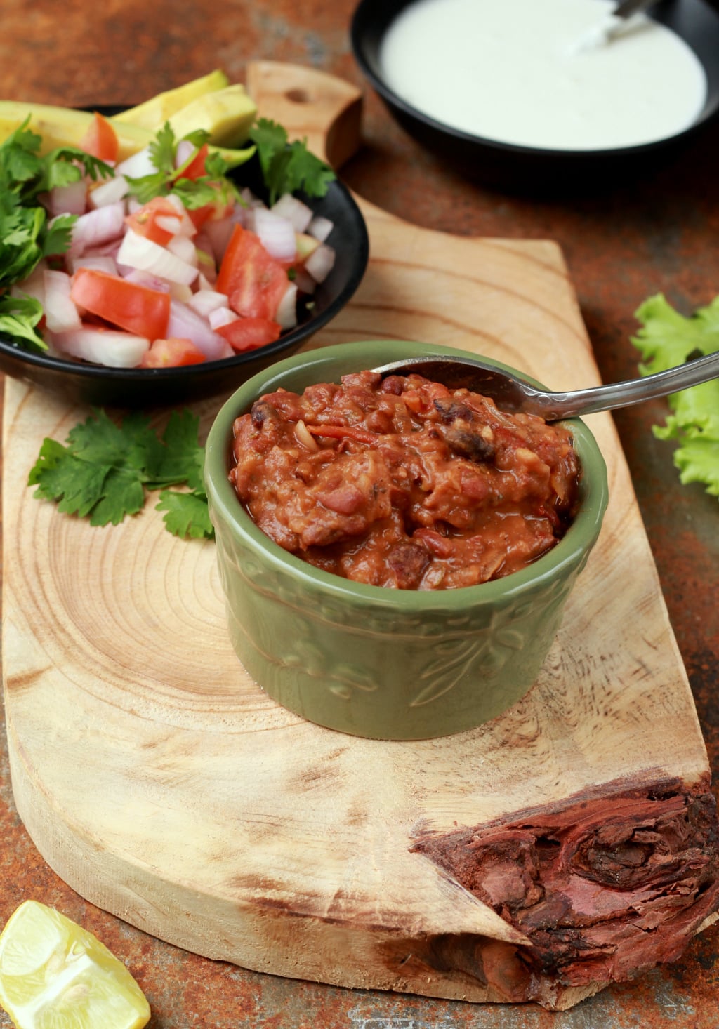 Refried Beans and Mushroom Tostada Recipe | My Foodcourt