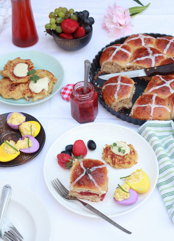 Easter breakfast spread