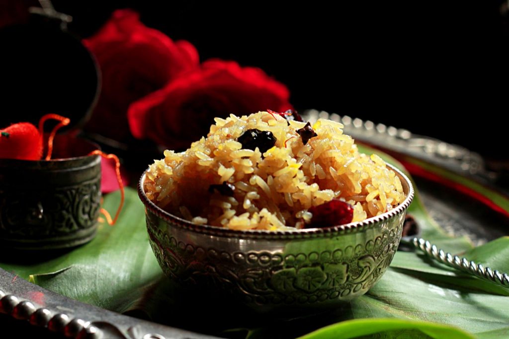 Sweet coconut rice